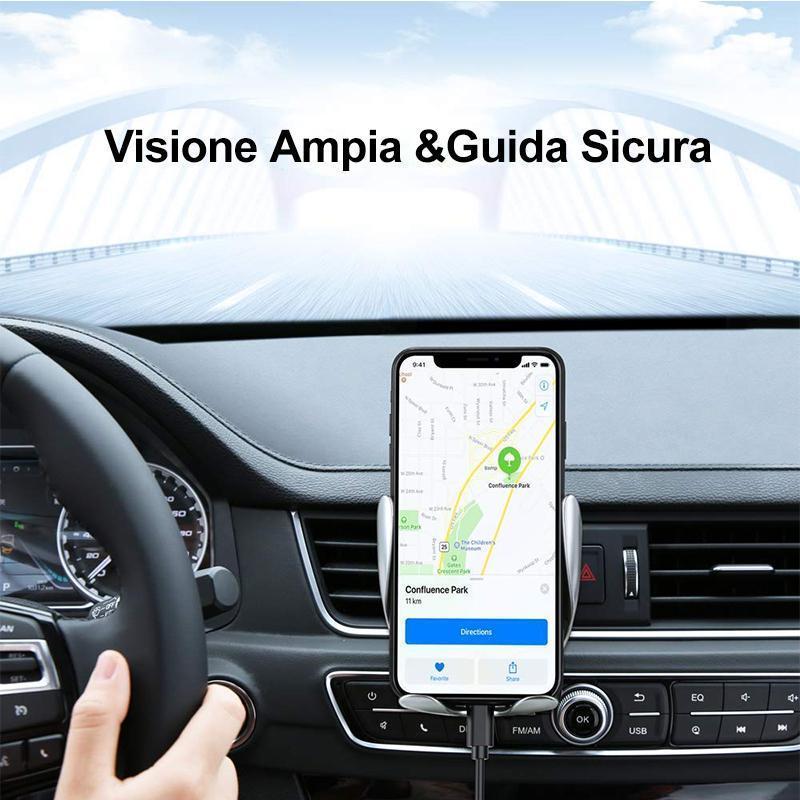 Clip Magica Caricabatterie Per Auto Wireless Ultra Veloce A Infrarossi