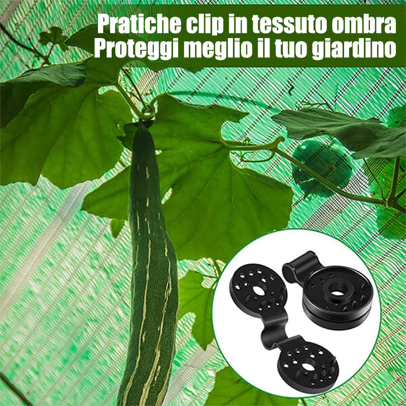 Clip in plastica per tessuto ombreggiante