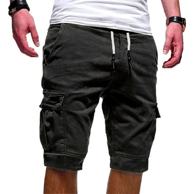 Pantaloncini sciolti con tasche grandi da uomo