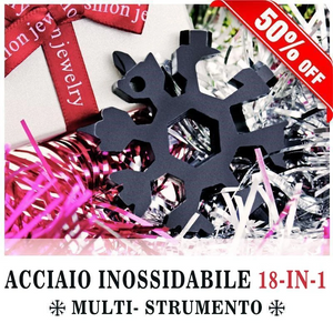 Saker Multi-strumento acciaio inossidabile a forma di neve 18-in-1