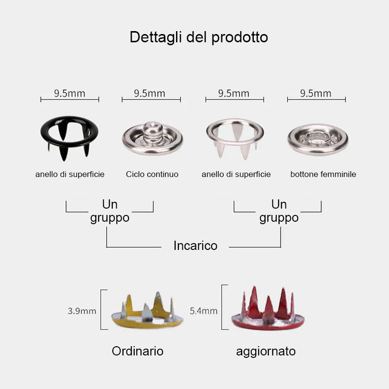 Kit multifunzionale per appendere in metallo