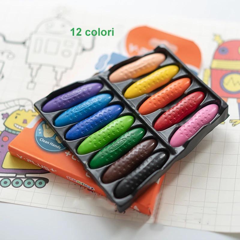 Pastelli Lavabili Per Bambini 24/36 Colori, Pastelli Ad Arachidi Per Bambini,  Pastelli Non Tossici Per Studenti, Regali Pastelli Non Tossici Infrangibili  Al 99%, Pastelli Lavabili Facili Da Tenere Per Studenti, Regali Coloranti