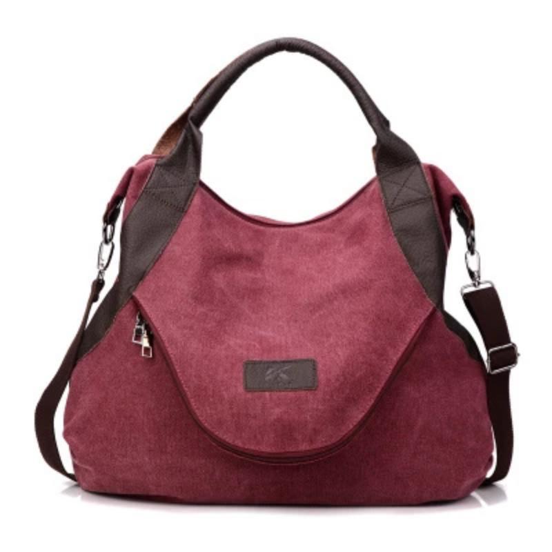 Borsa tote casual da donna con tasca grande capacità