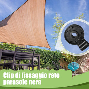 Clip in plastica per tessuto ombreggiante