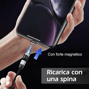 Design 3 IN 1 Cavo magnetico a 360 °