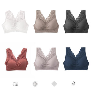 Reggiseno sportivo in pizzo traspirante