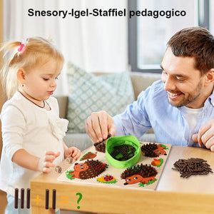 Hedgehog Contendo i giocattoli di apprendimento precoce