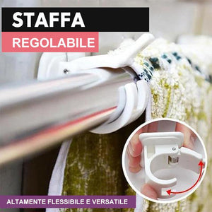 Acquista Staffe per aste per tende da 2 pezzi Supporti per aste