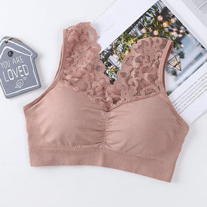 Reggiseno sportivo in pizzo traspirante