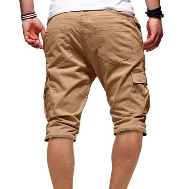 Pantaloncini sciolti con tasche grandi da uomo