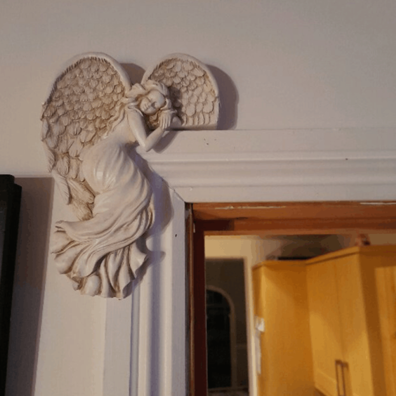 Decorazione cornice porta ali d'angelo in resina