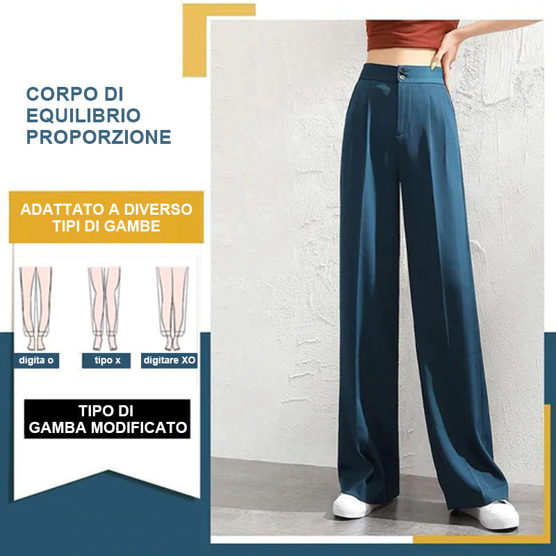 Pantaloni da abito larghi casual da donna