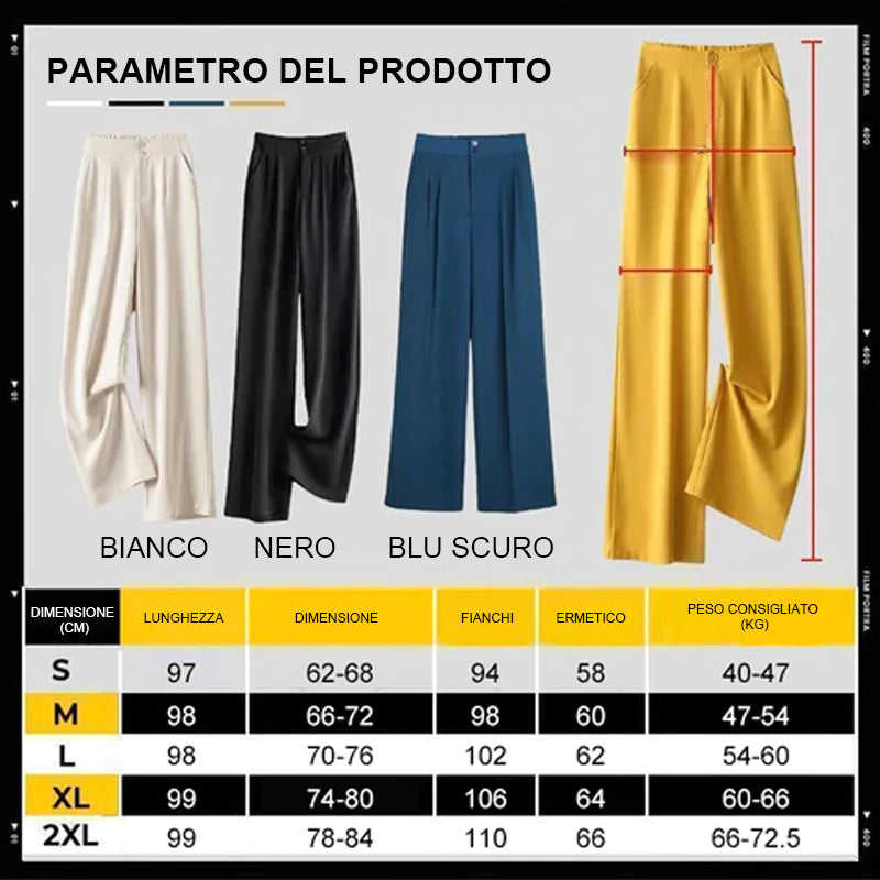 Pantaloni da abito larghi casual da donna