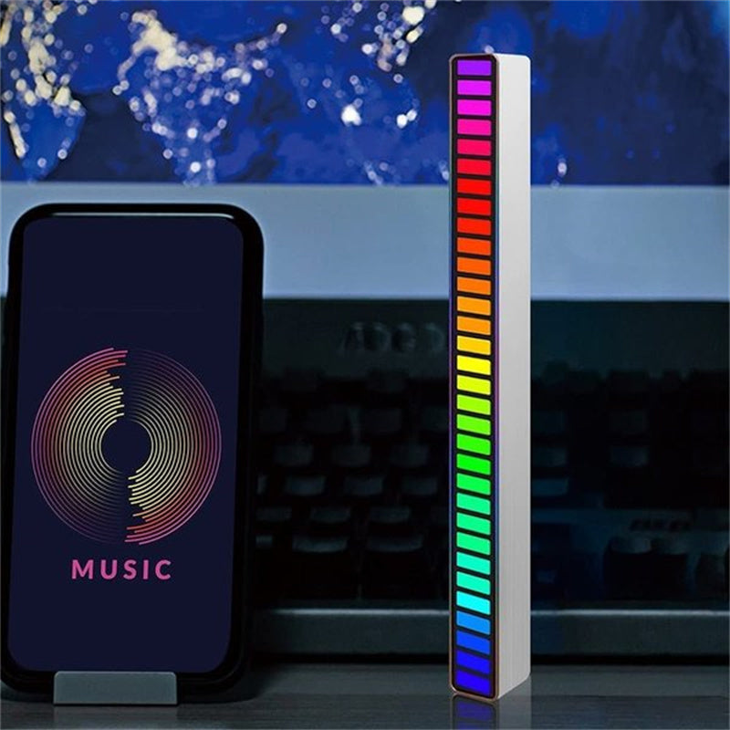 Barra luminosa RGB attivata dal suono wireless