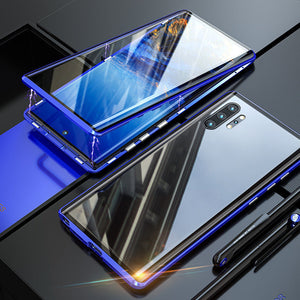Custodia per telefono bifacciale in vetro temperato magnetico Samsung