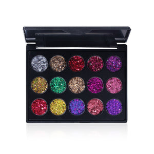 Palette di ombretti glitterati